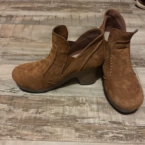 Suede ankle boots